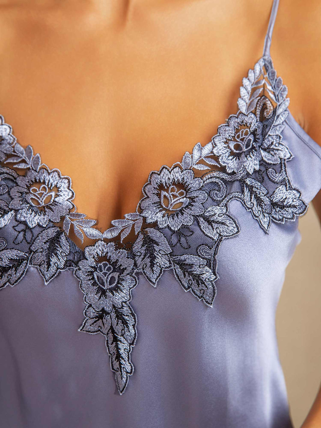 Dawn | Premium Lace Trim Nightgown