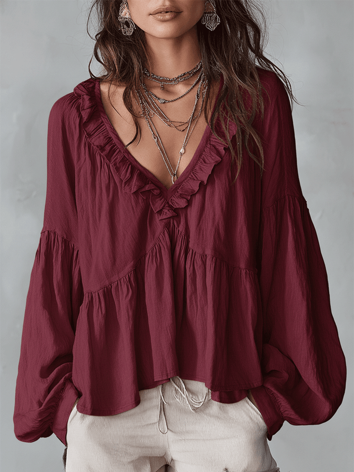Eleanor | Airy Vintage-Inspired Ruffle Soft Ruffle Bohemian