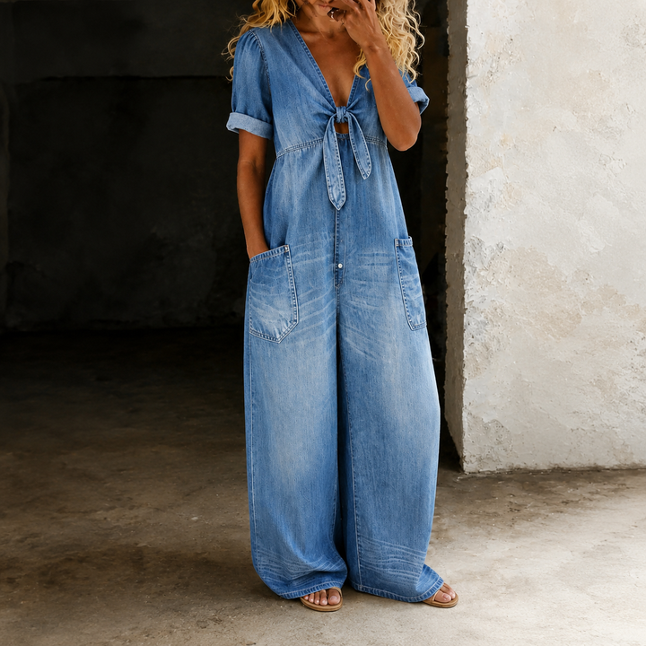 Thina | Denim Easy Playsuit