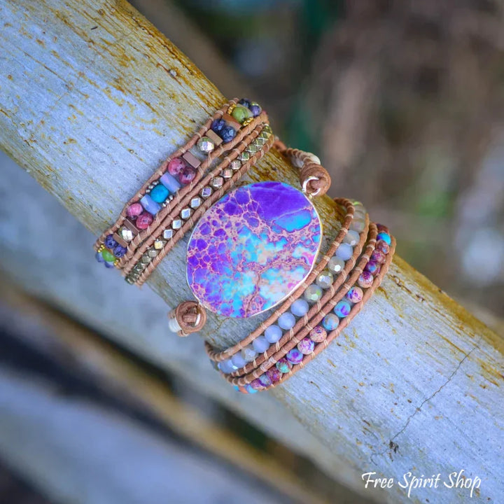 Clare | Handmade Purple & Turquoise Jasper