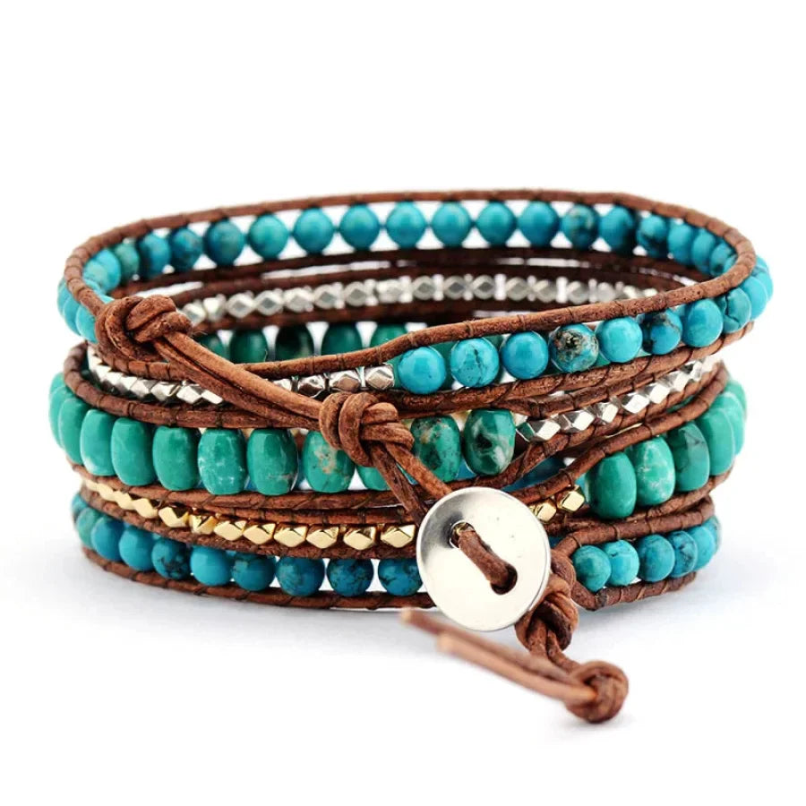 Keira | Handmade Natural Turquoise 5 Layer