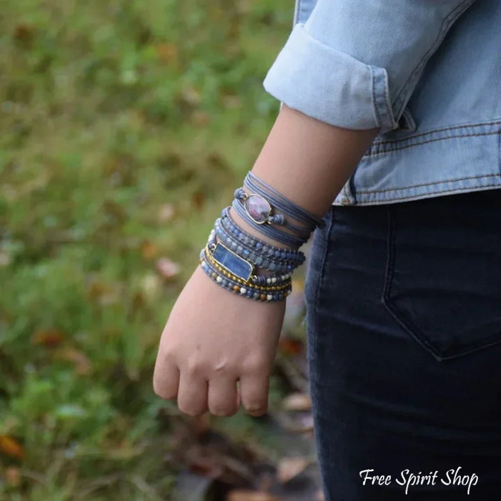 Imogen | Handmade Natural Blue Topaz Sodalite
