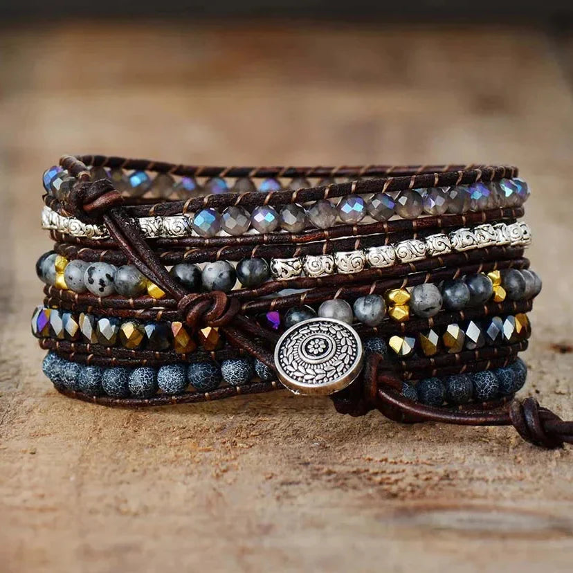Alana | Black Onyx Beaded Wrap