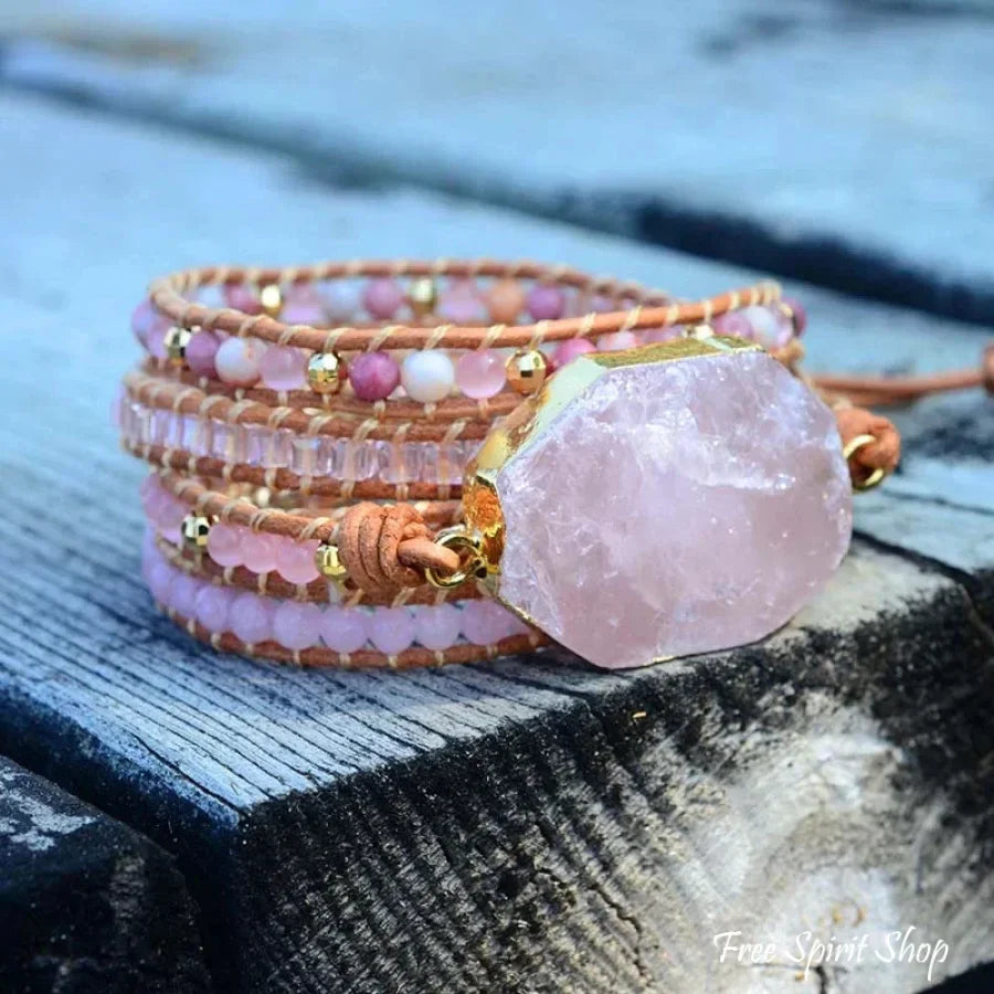 Camille | Rose Quartz Heart Chakra Wrap