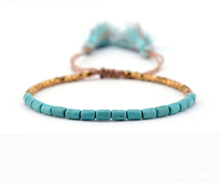 Yvette | Handmade Turquoise Stone and Golden
