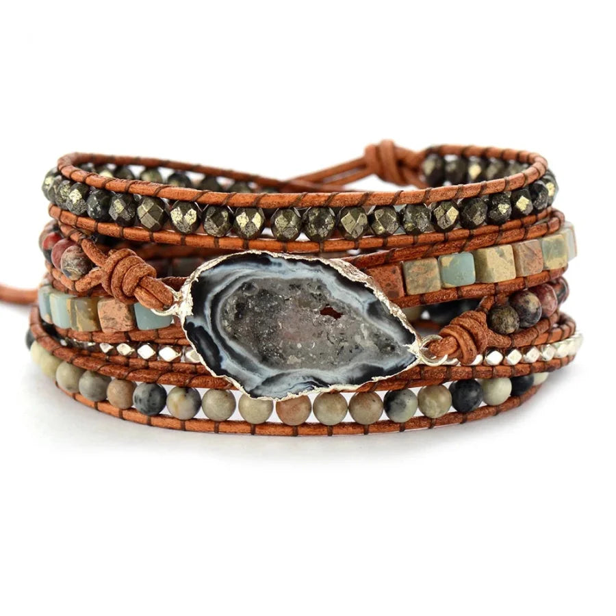 Sophie | Handmade Jasper & Agate Druzy