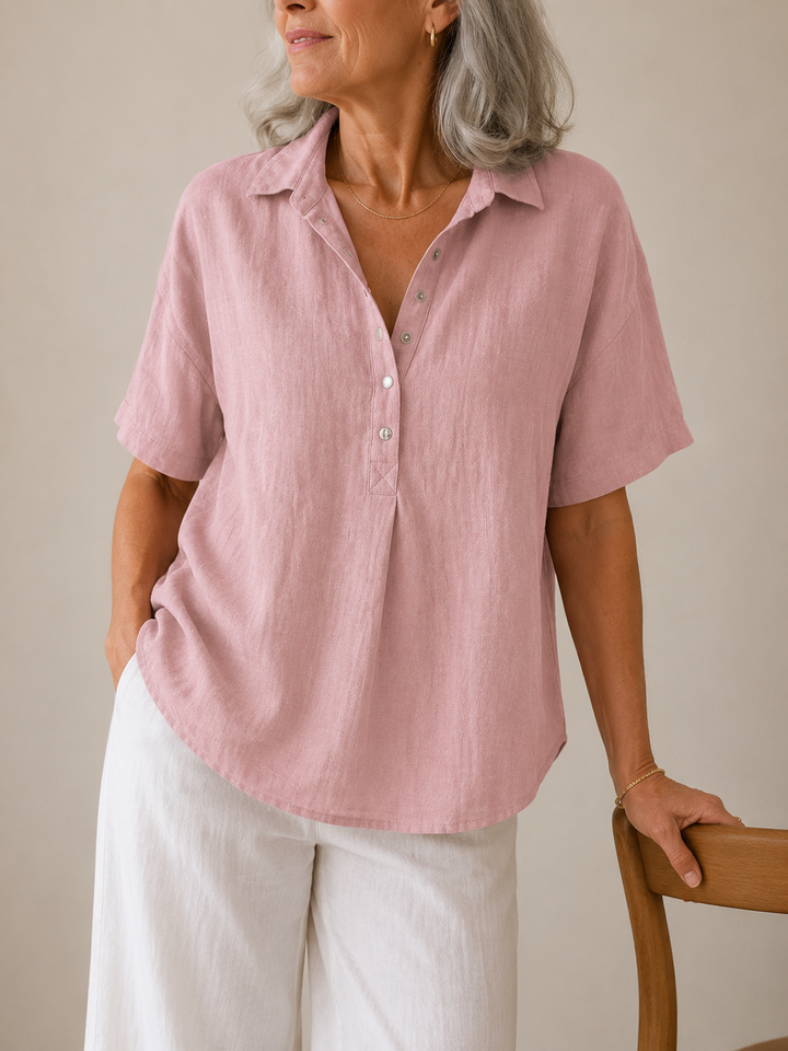 Philippa | The Collared Button Blouse