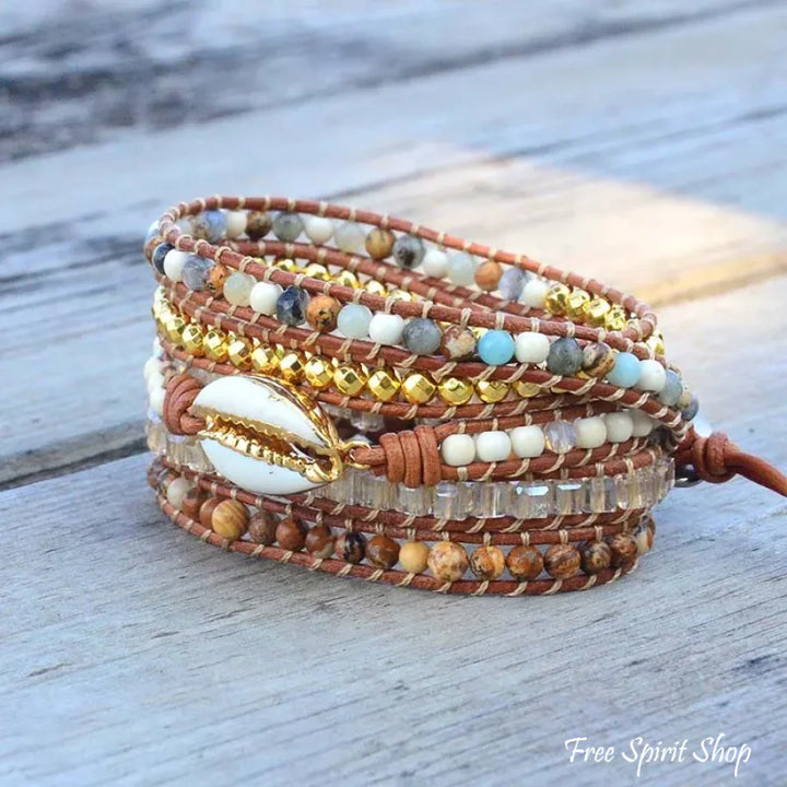 Arabella | Picture Jasper & Seashell Bead