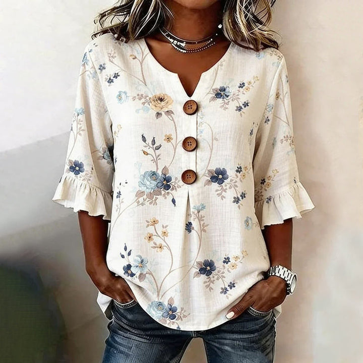 Margaret | Vintage Floral Blouse