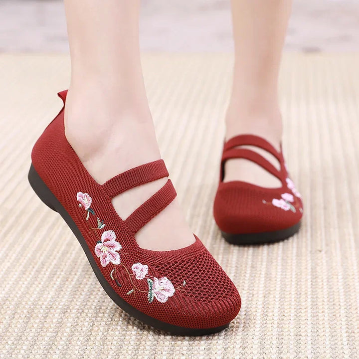 Isabella | Soft Sole Embroidered Flats