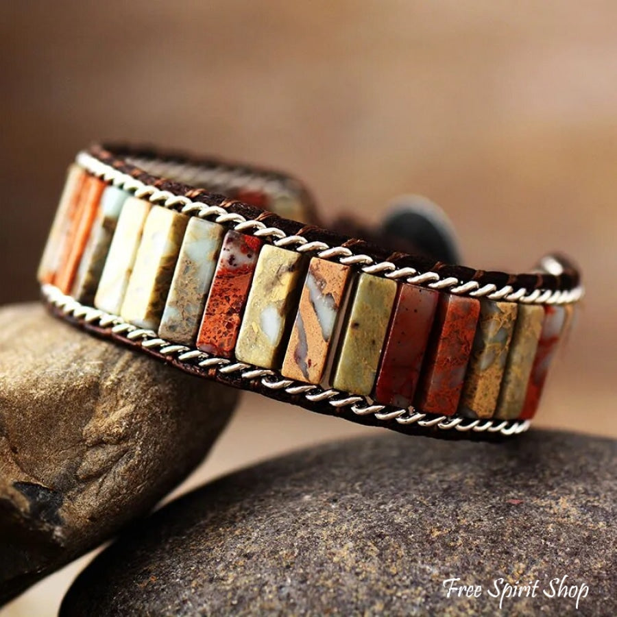Ella | King Jasper & Silver Chain