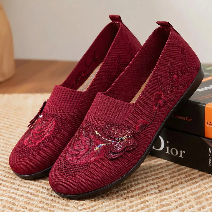 Diana | Zen Garden Knit Slip-On Shoes