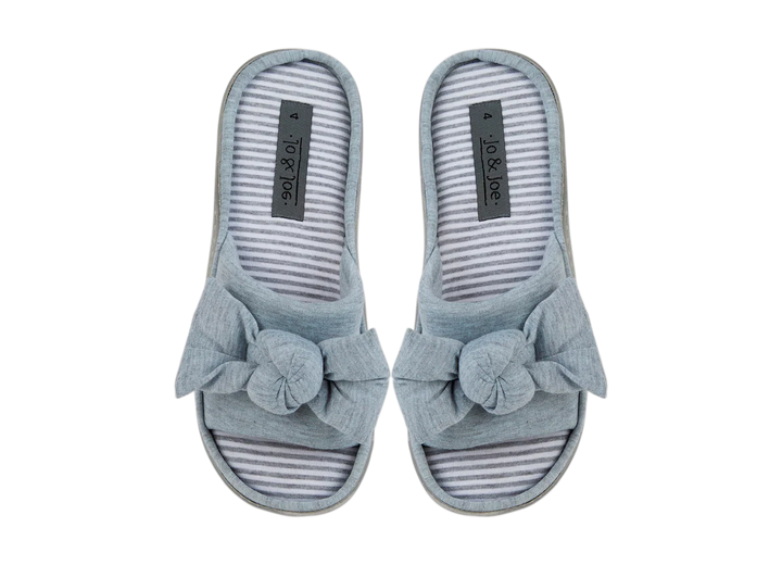 Georgia | Grey Open Toe Mule Sliders