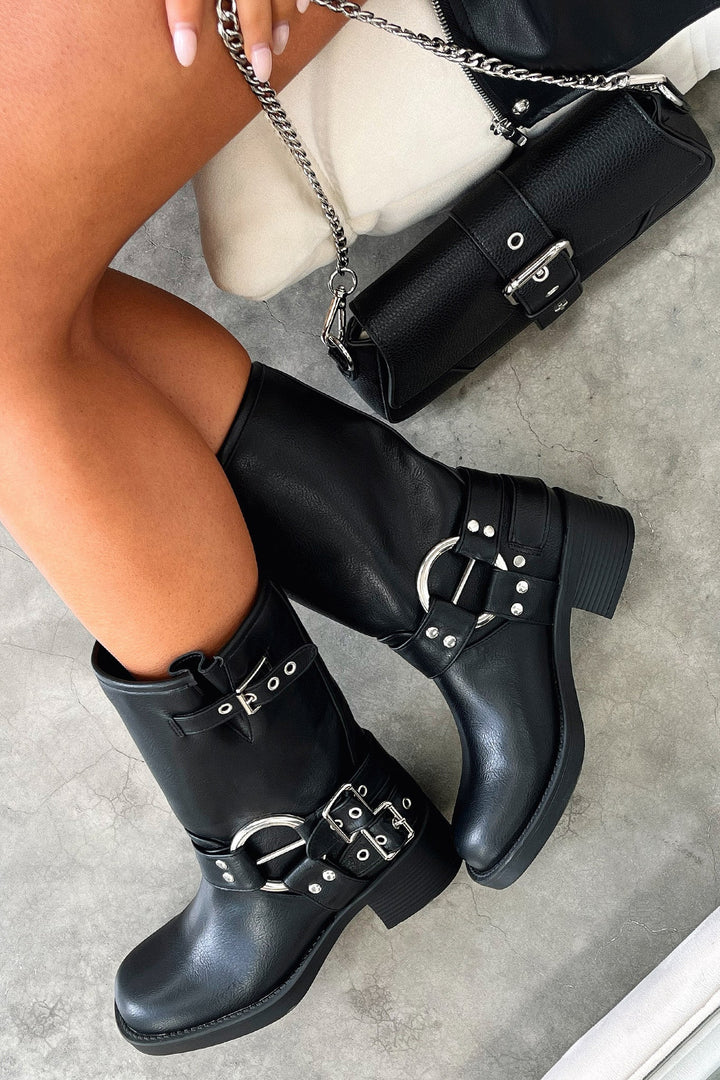 Rhea | Women's Black Short Boots