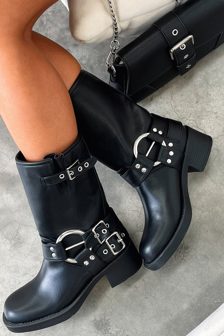 Rhea | Women's Black Short Boots