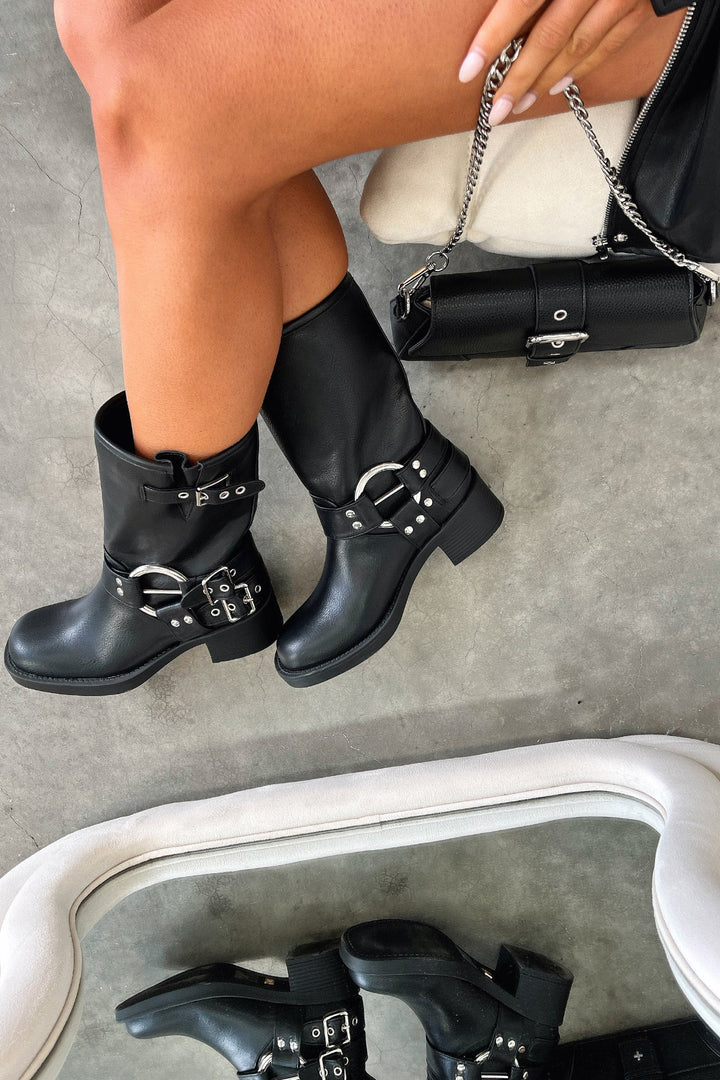 Rhea | Women's Black Short Boots