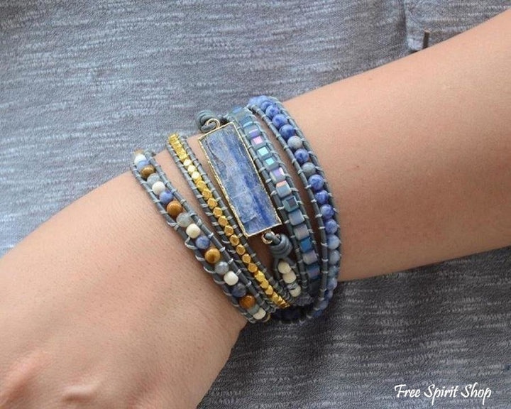 Imogen | Handmade Natural Blue Topaz Sodalite