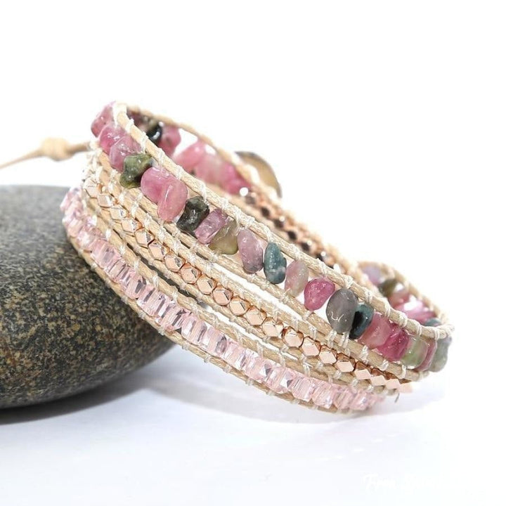 Georgia | Handmade Natural Pink Tourmaline Wrap
