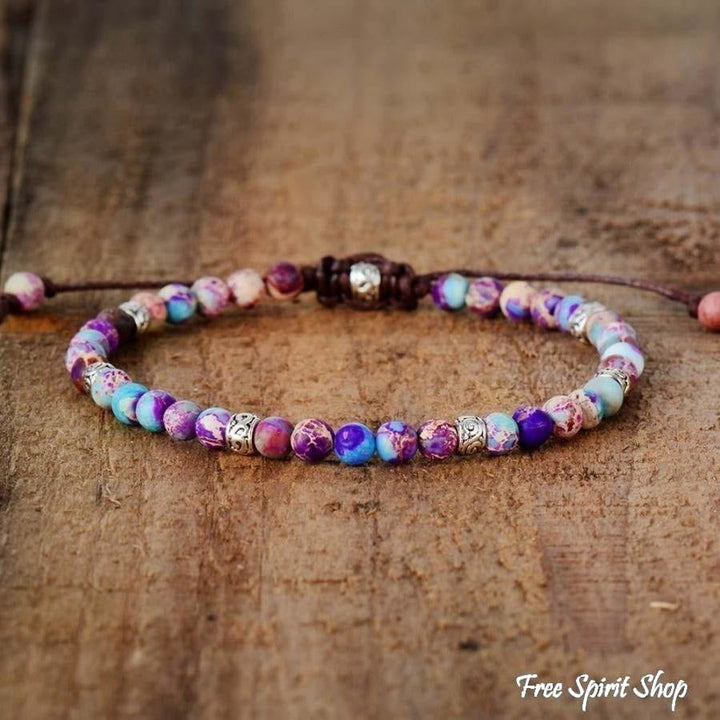 Callie | Handmade Purple Jasper Stone Adjustable