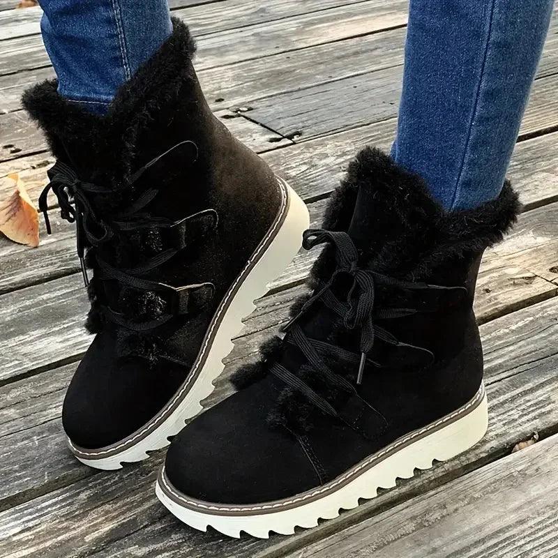 ArcticBloom | Plush-Lined Winter Boots
