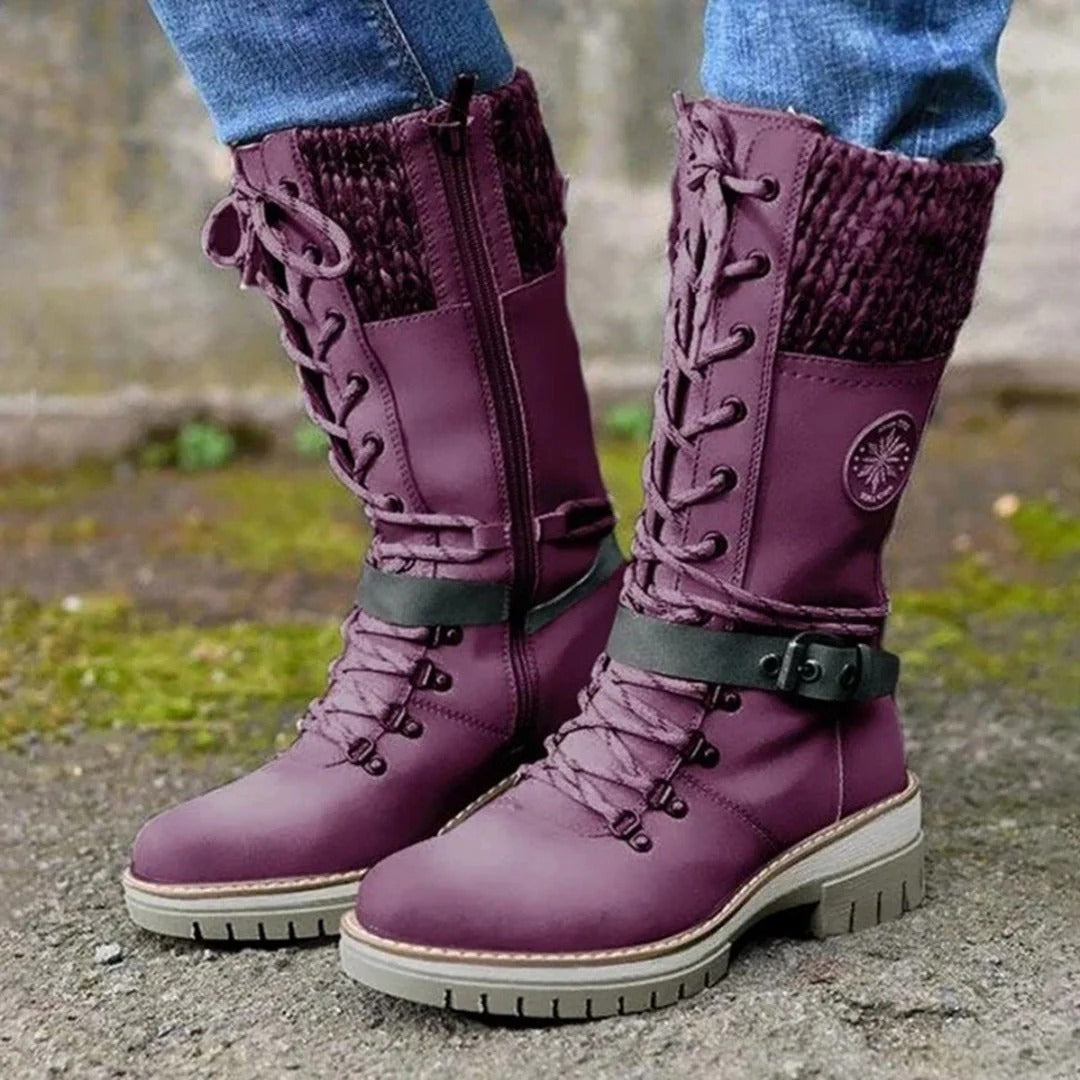 Cath | Women’s Knee-High Boots | Lace-Up Front