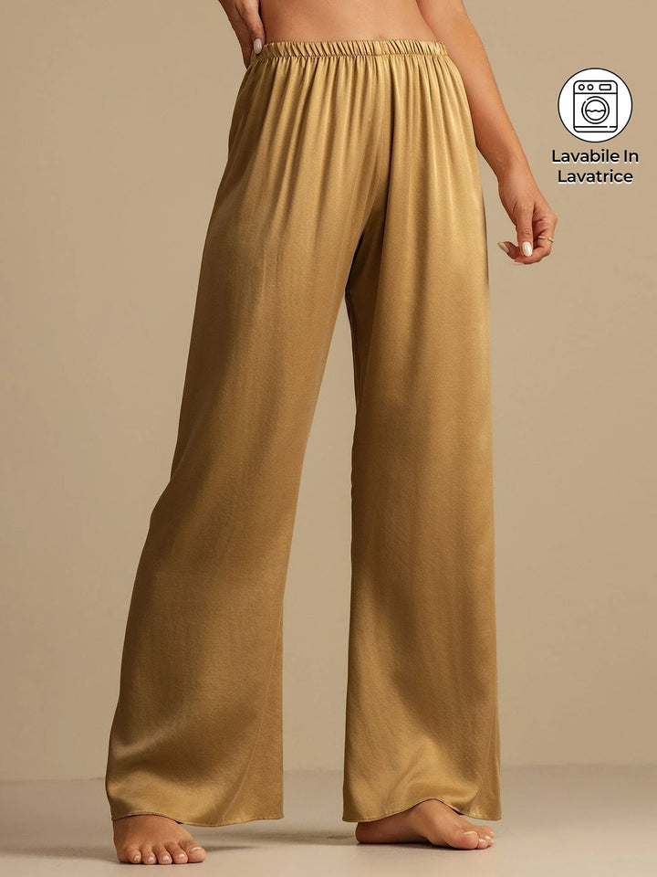 Clare | Wide-Leg Silk Trousers