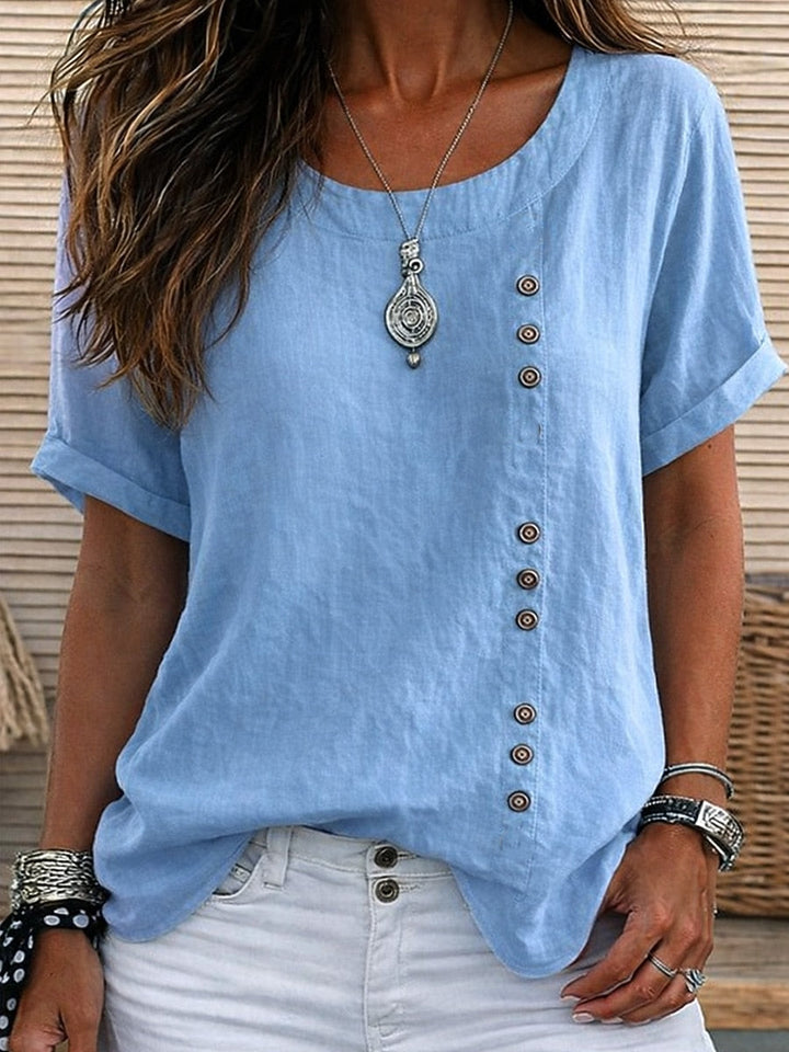 Opal | 100% Button Cotton Blouse