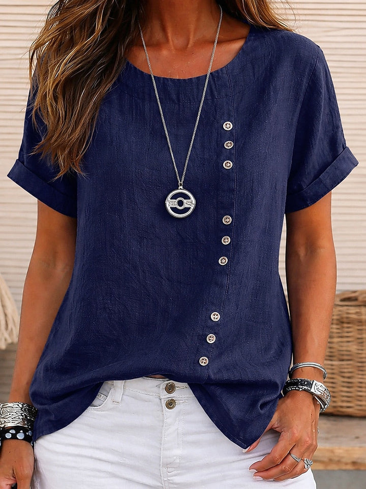 Opal | 100% Button Cotton Blouse