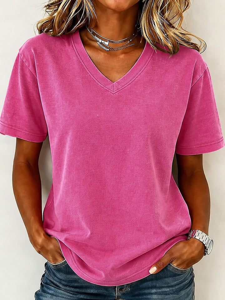 Zoe | V Neck Tee