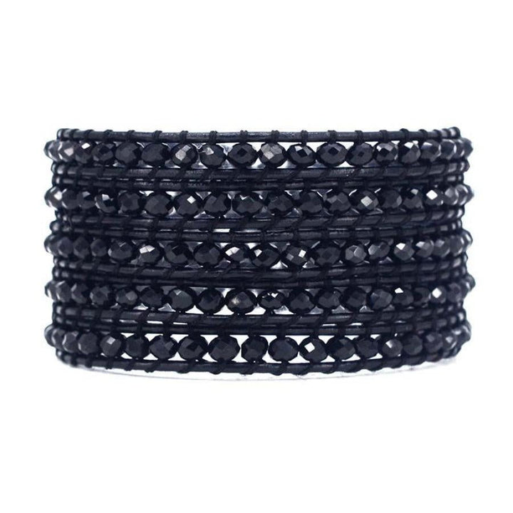 Lottie | Midnight Black Crystal Wrap