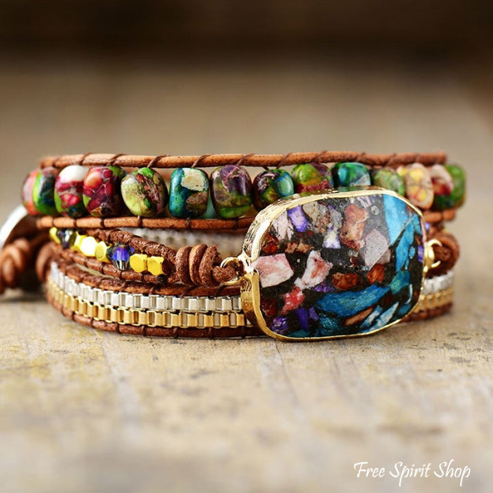 Opal | Multi-color Imperial Jasper & Chain