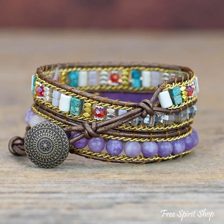 Meg | Amethyst Heart Wrap