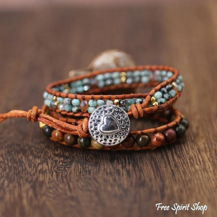 Diana | Ammonite Fossil Jasper & African