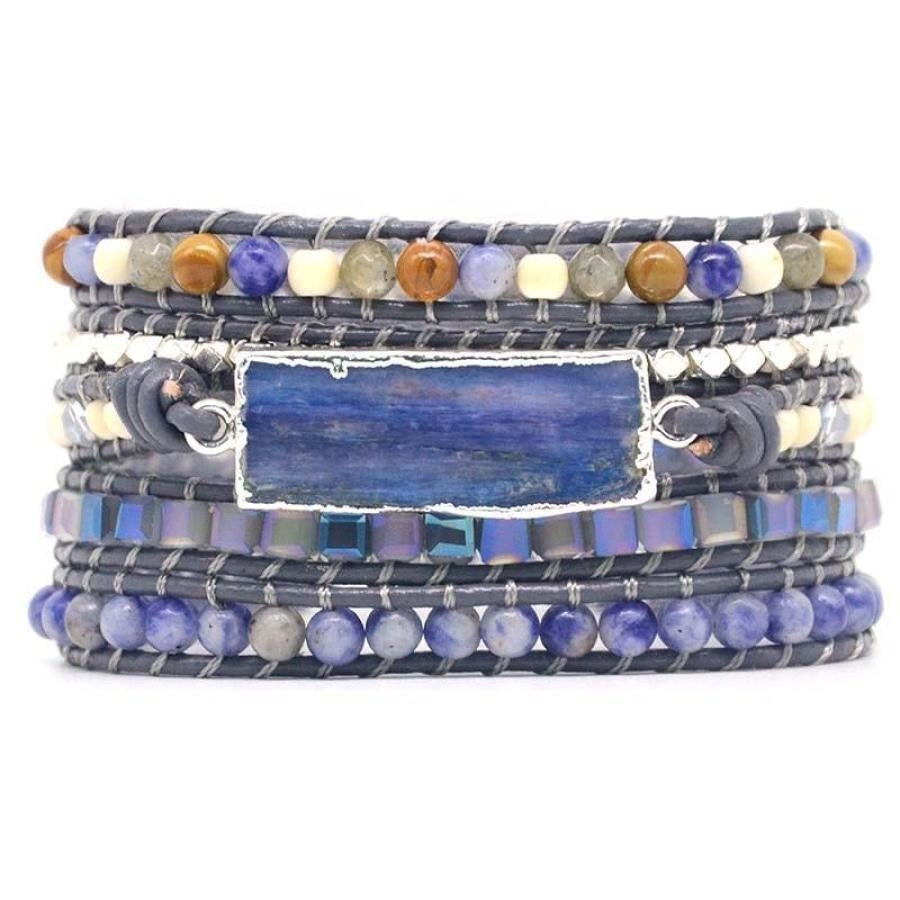 Ruby | Blue Topaz Sodalite & Howlite