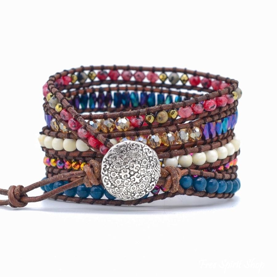 Iris | Imperial Jasper & Apatite Wrap