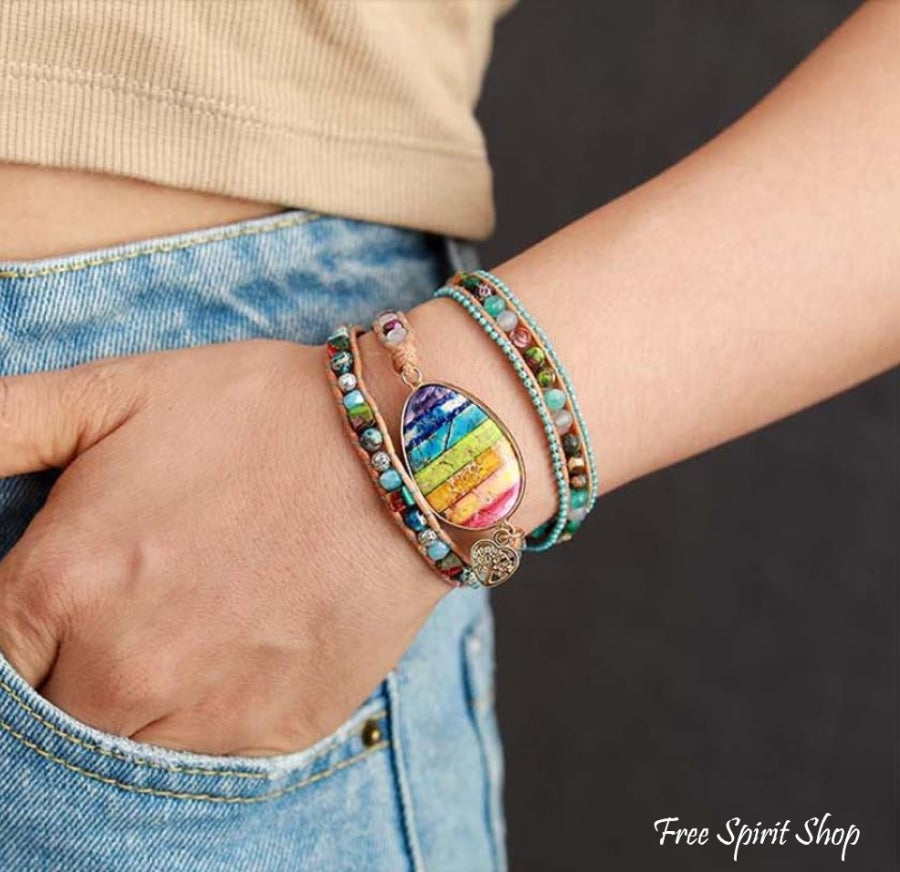 Crystal | Mix Gemstones & Rainbow Chakra